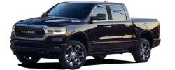 Quality Automotive Accessories - QAA PP59935B 4Pc Brushed Matte Black Pillar Trim for 2019-2024 RAM Trucks - Image 2