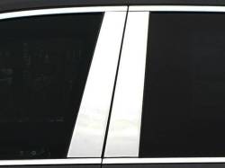 Quality Automotive Accessories - QAA PP60210 4Pc Stainless Steel Pillar Trim for 2020-2025 Cadillac XT6 - Image 1