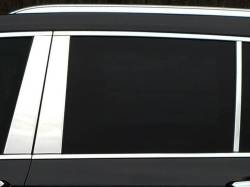 Quality Automotive Accessories - QAA PP60211 6Pc Stainless Steel Pillar Trim for 2020-2025 Cadillac XT6 - Image 1