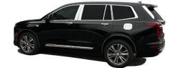 Quality Automotive Accessories - QAA PP60211 6Pc Stainless Steel Pillar Trim for 2020-2025 Cadillac XT6 - Image 3