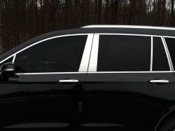 Quality Automotive Accessories - QAA PP60214 12Pc Stainless Steel Pillar Trim for 2020-2025 Cadillac XT6 - Image 1