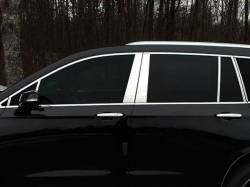 Quality Automotive Accessories - QAA PP60215 14Pc Stainless Steel Pillar Trim for 2020-2025 Cadillac XT6 - Image 1