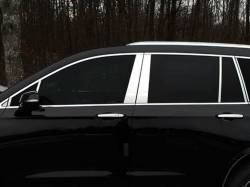 Quality Automotive Accessories - QAA PP60216 16Pc Stainless Steel Pillar Trim for 2020-2025 Cadillac XT6 - Image 1
