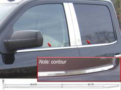 Quality Automotive Accessories - QAA WS50937 4Pc Stainless Steel Window Sill Trim for RAM 2500/3500 Crew Cab - Image 3