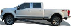 Quality Automotive Accessories - QAA WS57320 2Pc Stainless Steel Window Sill Trim for 2017-2022 Ford Super Duty - Image 3