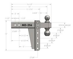 BulletProof Hitches - BulletProof MD256 2.0" Medium Duty 6" Drop Or Rise Hitch - Image 7