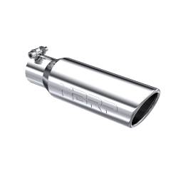 MBRP Exhaust - MBRP Exhaust T5113 T304 SS 2.5" Inlet Single Wall Rolled Angle Cut 3.5" Out Tip - Image 1