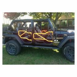 Steinjager - Steinjager Front/Rear Tubular Trail Doors-Bare for Wrangler JK 4DR J0041324 - Image 6