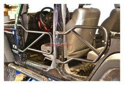 Steinjager - Steinjager Front/Rear Tubular Trail Doors-Text Black for Jeep JK 4DR J0040931 - Image 1