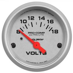 AutoMeter - AutoMeter 4391 Ultra-Lite Air Core Electric Volt Meter Gauge 8-18V 2-1/16" - Image 1