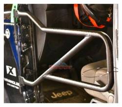 Steinjager - Steinjager Front Tubular Trail Doors-Texturized Black for Wrangler JK J0041015 - Image 1