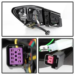 Spyder Auto - Spyder Auto 5076595 Black/Clear LED Taillights - Image 3