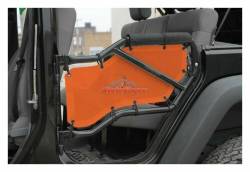 Steinjager - Steinjager Mesh Tube Door Covers Rear-Orange for Wrangler JK J0041355 - Image 1