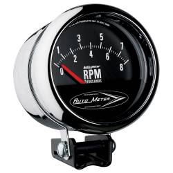 AutoMeter - AutoMeter 2897 Traditional Chrome Pedestal Retro Tachometer Gauge 8000RPM 3.75" - Image 1