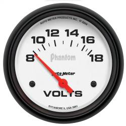 AutoMeter - AutoMeter 5891 Air Core Phantom Electric Volt Meter Gauge 8-18V 2-5/8" - Image 1