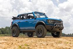 Rough Country Suspension Systems - Rough Country 51049 4" Black Front Bumper Nudge Bar w/LED for 21-26 Ford Bronco - Image 6