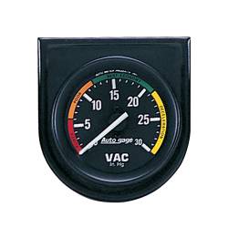 AutoMeter - AutoMeter 2337 Autogage Vacuum Gauge Black Dial 0-30" HG 2-1/16" Full Sweep - Image 1