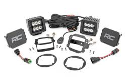 Rough Country Suspension Systems - Rough Country 2" LED Pod Fog Light Kit-Spot for 10-18 Jeep Wrangler JK 70630 - Image 1