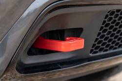 Rough Country Suspension Systems - Rough Country Front Forged Tow Hooks Red for 15-22 Grand Cherokee WK2 RS133 - Image 1