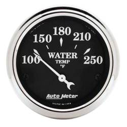 AutoMeter - AutoMeter 1737 Old Tyme Black Air-Code Water Temperature Gauge 100-250F 2-1/16" - Image 1
