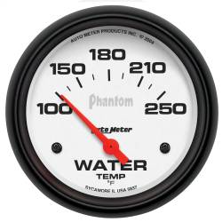 AutoMeter - AutoMeter 5837 Phantom Electric Water Temperature Gauge 100-250-DEG F 2-5/8" - Image 1