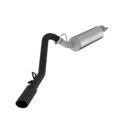 MBRP Exhaust - MBRP Exhaust S5500BLK Black 2.5" Cat-Back Single Side for 00-06 Jeep Wrangler TJ - Image 1