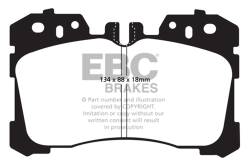 EBC Brakes - EBC Brakes DP41811R Yellowstuff Street & Track Brake Pads - Image 1