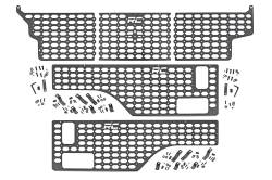 Rough Country 10634 MOLLE Bed Panel Kit Front/Sides for 20-26 Jeep Gladiator JT