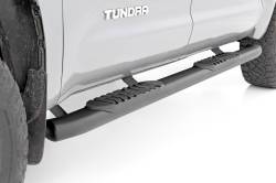Rough Country Suspension Systems - Rough Country 4.5" Oval Tube Nerf Steps Black for 07-21 Tundra CrewMax 21009 - Image 3