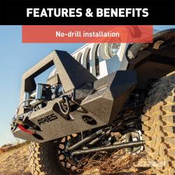 ARIES - ARIES 2082099 TrailChaser Front Bumper w/Fender Flares - Image 4