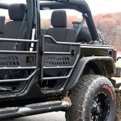 ARIES - ARIES 25009 Rear Aluminum Tubular Doors for 07-18 Jeep Wrangler JK 4DR - Image 3