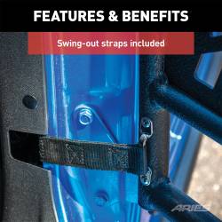 ARIES - ARIES AR15009 Front Aluminum Tubular Doors for 07-18 Jeep Wrangler JK - Image 4