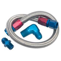 Edelbrock - Edelbrock 8122 Fuel Line Kit Braided Fuel Line Kit 22" - Image 1