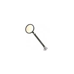 Rugged Ridge 11001.01 Round Mirror w/Arm & Bracket Black for Willys & Jeeps