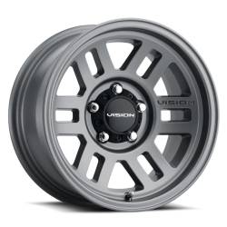 Vision Wheel 355 Overland 17x9 5x5.5 18mm Satin Gray 355-7985SG18
