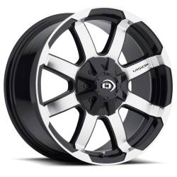 Vision Wheel 413 Valor 16x8 5x5.5 0mm Gloss Black/Machined 413-6885GBMF0
