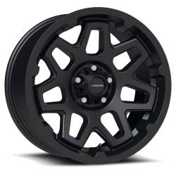 Vision Wheel 416 Se7en 17x7 5x4.5 0mm Satin Black 416VT7765SB0