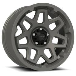 Vision Wheel 416 Se7en 17x7 5x4.5 0mm Satin Gray 416VT7765SG0