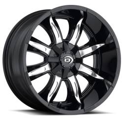 Vision Wheel - Vision Wheel 423 Manic 17x9 8x170 -12mm Gloss Black/Machined 423-7970GBMF-12 - Image 1