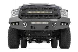 Rough Country Suspension Systems - Rough Country Heavy Duty Black Front Bumper for 13-18 RAM 1500 10774 - Image 2
