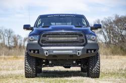 Rough Country Suspension Systems - Rough Country Heavy Duty Black Front Bumper for 13-18 RAM 1500 10774 - Image 4