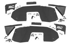 Rough Country Suspension Systems - Rough Country 10497A Black Front Inner Fender Liners for 18-26 Jeep Wrangler JL - Image 5