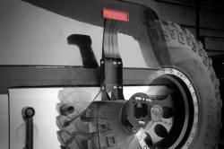 Rough Country Third Brake Light Extension Bracket Black for Wrangler JK 1171