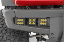 Rough Country Suspension Systems - Rough Country 2" Triple LED Pod Fog Light Kit-Flood 21-25 Ford Bronco 51086 - Image 6