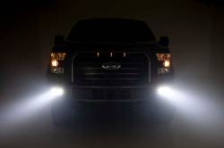 Rough Country Suspension Systems - Rough Country 70832 Dual 2" LED Pod Fog Light Kit-Spot for 15-17 Ford F150 - Image 5