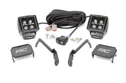 Rough Country 71060 A-Pillar 2" LED Ditch Light Spot for 07-13 Silverado/Sierra