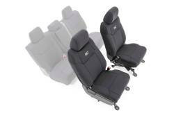 Rough Country 91026A Front Seat Covers Black for 14-21 Toyota Tundra 2WD/4WD