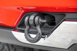 Rough Country Suspension Systems - Rough Country Front Tow Hook Brackets Black 14-18 Silverado/Sierra 1500 RS169 - Image 2
