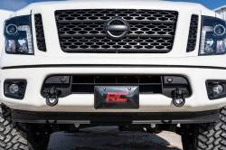 Rough Country Suspension Systems - Rough Country Front Tow Hook Brackets Black for 17-24 Nissan Titan RS149 - Image 3