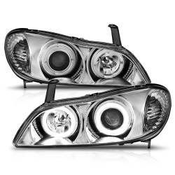 Anzo USA - Anzo USA 121078 Projector Headlights w/LED Halo Chrome for I30/I35 - Image 2
